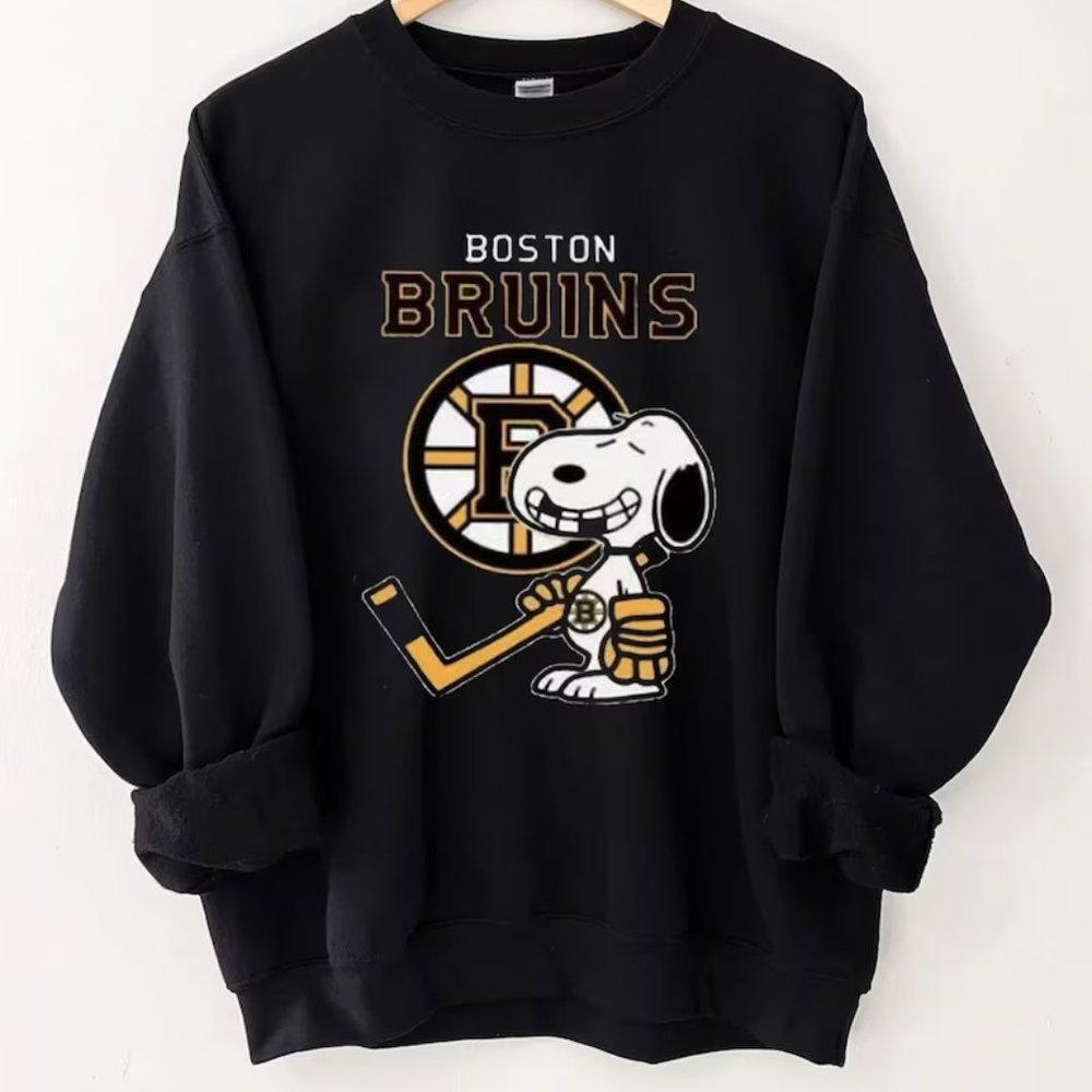 Boston Bruins Bruins Snopy College Hockey Fan Sweatshirt Retro